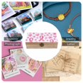 thumbnail image 5 of 7.9×2.3 In Wooden Boxes Durable Easy To Use Dustproof Prevent Slippery Delicate And Cabinet Artistic Pink Ribbon Pattern with Sketched Elements, 5 of 8