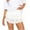 White, variant on Women's Lace Mini Skirt Y2K Floral Lace Elastic Waist Layered Ruffled A-Line Short Skirt Elegant Flared Design Lightweight Comfortable Summer Skirts