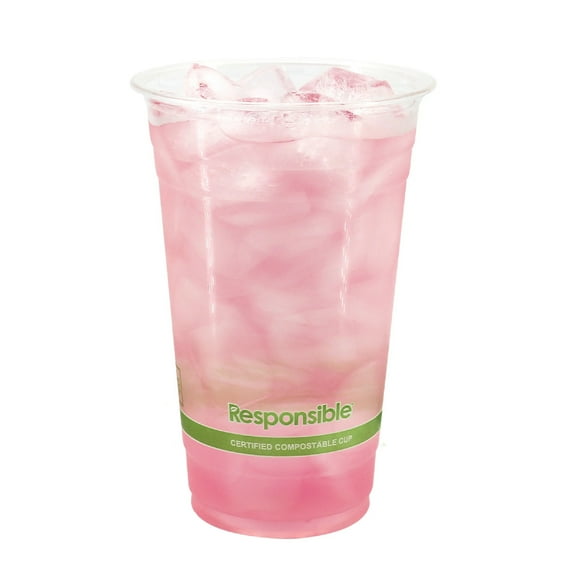 Compostable 24 oz Clear Cold Cups