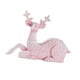 thumbnail image 3 of Estatua de navideño, decoración navideña, colección de adornos para fiestas, decoración del hogar, figura de alce navideño para balcón interior Sentado rosa, 3 of 10
