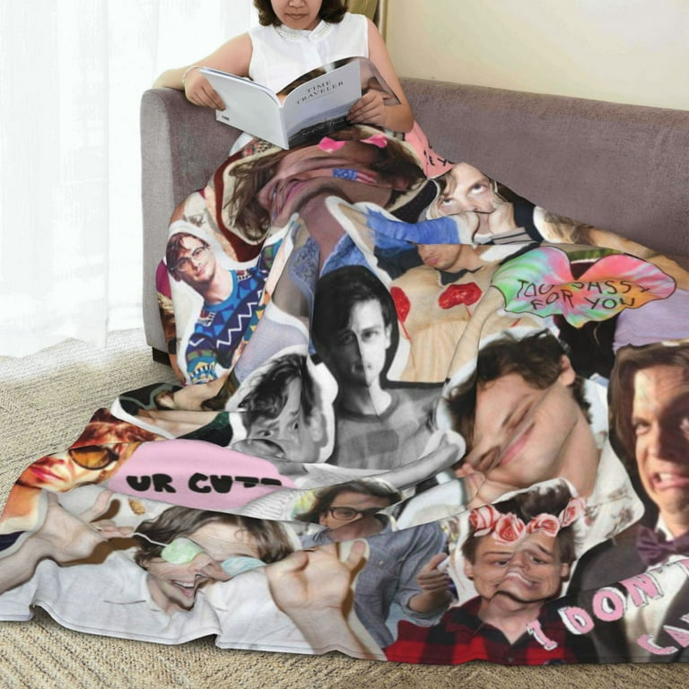 Criminal Minds Spencer Reid Blanket Soft Cozy Fleece Plush Throw Blanket All Season Ultra Warm Lightweight Cartoon Blanket Gifts for Girls Boys Women