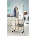 thumbnail image 2 of Whitmor 6058-546-1 14.25 x 30 x 75 in. Steel Supreme Laundry Center with Shelve - Chrome, 2 of 3