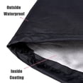 thumbnail image 4 of ziyahi BBQ Stove Dustproof Cover Round Outdoor Waterproof Sunproof Replacement Solid Color Burner Cap Protector Accessories 84x50cm, 4 of 9