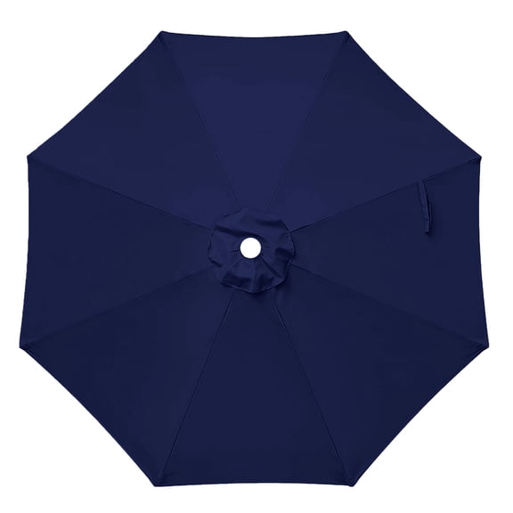 Jorohiker 9ft Patio Umbrella Replacement Canopy Only,Outdoor Table Market Yard Umbrella Top for Outdoor Canopy with 8 Ribs, Navy Blue