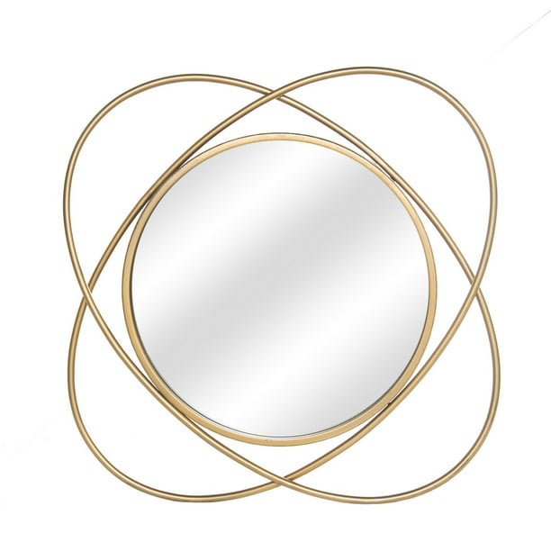 Promotion Gold Mirrors For Wall, Gold Circles Mirror Wall Decoration