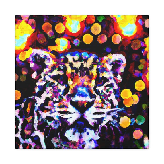 Clouded Leopard Profile View - Canvas