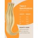 thumbnail image 4 of Extensiones de cabello DOORES con cinta adhesiva para cabello humano, 12 pulgadas, color rubio sucio, 4 of 9