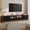 Walnut & Black, variant on ANPOO 78.7" Mid-Century Modern TV Stand for TVs Up to 90",Multi-Storage Entertainment Center Media Console with 2 Cabinets & 2 Drawers for Living Room,Bedroom