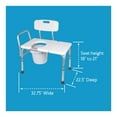 thumbnail image 6 of Carex Bathtub Transfer Bench with Opening and Bucket, Height Adjustable, 300 lb Weight Capacity, 6 of 8