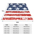 thumbnail image 3 of Balery USA Colors Stripes1 Manta de Felpa Suave y Acogedora – Cobija de Franela Aterciopelada para Cama, Lavable y Cálida para Sofá, Mascotas, Transpirable-80"x60", 3 of 7