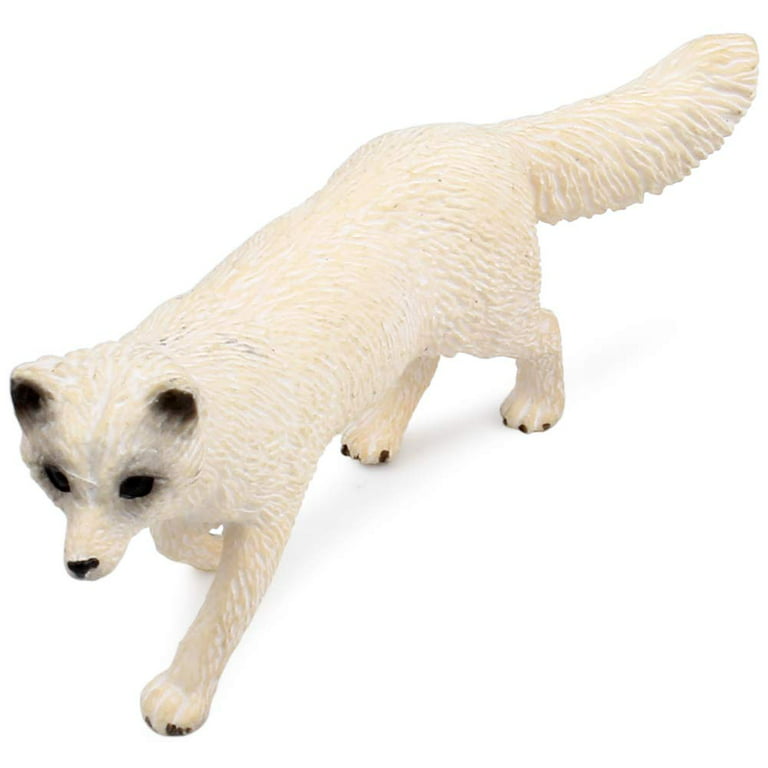 Uandme Fox Toy Figures Set Includes Arctic Fox & Red Foxes Figurines Cake Toppers