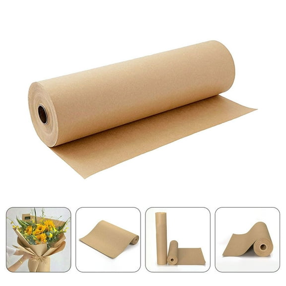LABSERRON Brown Kraft Paper Roll for Postal Use Festival 1Set