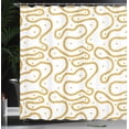 thumbnail image 3 of Ambesonne Realistic Shower Curtain, Chain Drawing on Plain, 69"Wx75"L, White Apricot, 3 of 4
