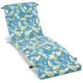 thumbnail image 5 of Blazing Needles 72-inch by 24-inch Outdoor Chaise Lounge Cushion Pike Azure, 5 of 5