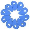 thumbnail image 4 of COMPUKAS 10Pcs Blue Cloth Golfs Club Head Covers for Golfing and Sports 5.3x3.1in, 4 of 8