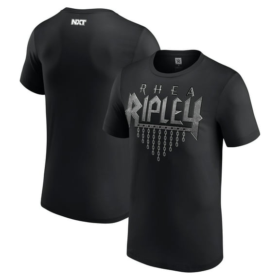 Men's Black Rhea Ripley NXT Debut Authentic T-Shirt