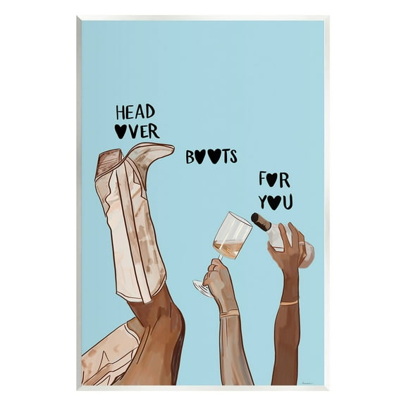 Stupell Industries Romantic Cowgirl Phrase Food & Beverage Painting Unframed Art Print Wall Art, 10 x 15