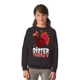 thumbnail image 2 of Awkward Styles Thanksgiving Youth Sweatshirt Sister Turkey Crewneck Tops for Kids, 2 of 4