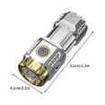 thumbnail image 3 of Blasgw New Super Bright Rechargeable LED Flashlight - 8-Mode Long Range Torch Light,USB Charging,Portable Outdoor Searchlight for Camping,Hiking Home Emergency - Includes Soft Light Filter White, 3 of 9