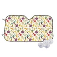 thumbnail image 2 of Lsque Vegetable Car Windshield Sun Shade | Accordion Folding Style Auto Shade for Car Truck SUV Van | Blocks UV Rays Sun Visor Protector | Small, 2 of 7