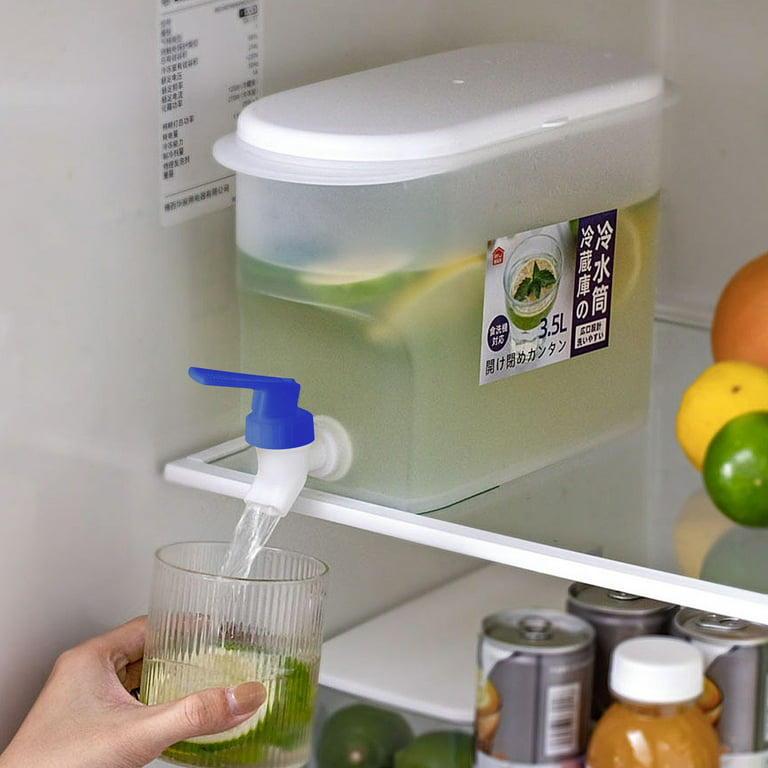 Aurigate Plastic Drink Dispenser, Beverage Dispenser with Spigot, 1 Gallon Iced Juice Lemonade Dispenser for Party Daily Use, Milk Dispenser for