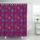 thumbnail image 1 of ABPHQTO Patrón abstracto con detalles Mandala en púrpura Flor floral dibujada Cortinas de ducha de baño doradas 152x180 cm ABPHQTO PKNMT60x72Shower-3885, 1 of 2