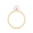 thumbnail image 2 of ANGARA Japanese Akoya Cultured Pearl Triple Split Shank Ring in 14K Yellow Gold for Women | June Birthstone, Birthday, Anniversary, Jewelry Gift for Women | Pearl Ring, 2 of 9