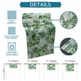 thumbnail image 6 of Monstera Leaves Table Runner 70 Inches, Summer Palm Leaf Botanical Wooden Grey Bed Runner Dresser Scarves Tabletop for Indoor Outdoor Parties/Ceremony/Banquet, 13" x 70", 6 of 9