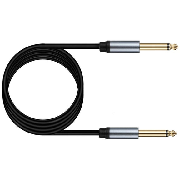Yammee Instrument Cable 6.35 Port Cable Cord 6.35mm Mono Port 1/4" TS Aux Cable Wire