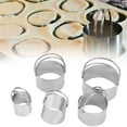 thumbnail image 2 of Ensemble de 5 Pcs Coupe-Biscuits, Coupe-Biscuits Rond en Acier Inoxydable avec Poignée, Outils de Pâtisserie pour Pâte, Outils Professionnels de Pâtisserie pour Pâte, 2 of 9