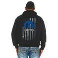thumbnail image 3 of JH Design Men's Mopar Pullover Hoodie American Flag 2 Sided Sweatshirt, 3 of 6