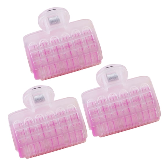 HEMOTON 9Pcs DIY Curlers Styling Tools Hairdressing Tool Self Adhesive Hair Rollers Curlers 1 Set 3pcs Large Pink