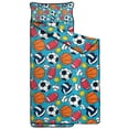 thumbnail image 2 of Baseball Football Pattern Toddler Nap Mats for Kids Preschool,Sleeping Mat Bag or Kids,Toddler Sleeping Bag,Toddler Nap Mat or Daycare, 2 of 6