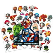 Marvel AVENGERS Temporary Tattoos - 50 Tattoos - Iron Man, Thor, Hulk, Captain America and more! by Savvi