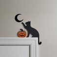 thumbnail image 1 of Metal Cute Cat Door Frame Cat Door Frame Corner Decoration Home Furnishing Door Decoration Sign A, 1 of 5