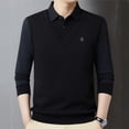 thumbnail image 3 of Men's Fleece-Lined Polo Shirt Warm and Stylish T-Shirt, 3 of 6
