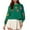 Green A, variant on Sequins Crop Sweatshirts Women Dropped Long Sleeve Crewneck Pullover Tops Loose Fall Halloween Christmas Outfits (XL, Green A)