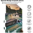 thumbnail image 6 of Landscape Puzzles for Adults 1000 Pieces, Nature Puzzle with Forest Lake, Mountain Jigsaw Puzzles Modern Home Decor for Bedroom Living Room Kitchen Wall Decor, Challenging Puzzle, 6 of 8