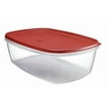 thumbnail image 3 of Rubbermaid 2184973 2.5 Gallon 16" x 11" x 6"  Easy Find Lid Red Food Storage Container, 3 of 8