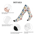 thumbnail image 5 of Lsque Dinosaur Pattern Sport Compression Socks for Men & Women 15-20 mmHg Knee High Nurse Pregnant Running Medical and Travel Athletic, 5 of 6