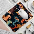 thumbnail image 2 of Dachshund Square Mouse Pad, 8.3x9.8 Inch, Non-Slip Rubber Bottom, Printed Desk Mat for Office and Gaming, 2 of 6