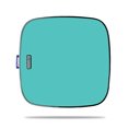 thumbnail image 2 of Skin Decal Wrap Compatible With Roku Ultra Sticker Design Solid Turquoise, 2 of 6