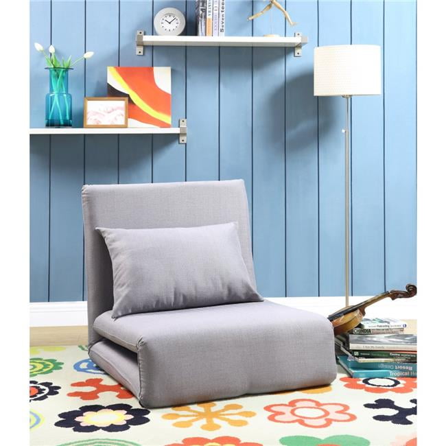 Relaxie Linen 5Position Adjustable Convertible Flip Chair