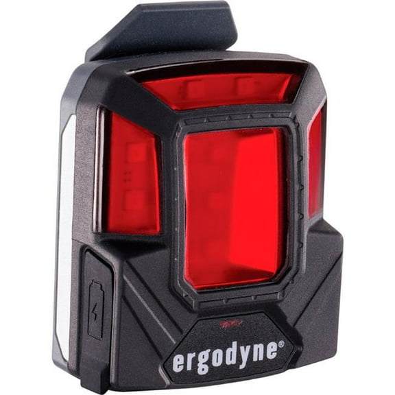 Ergodyne Skullerz 8993 Hard Had Safety Light, Red/Black
