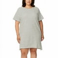 thumbnail image 5 of Buffalo Women's Striped Soft Cotton Blend Jersey T-shirt Mini Dress (Black, XL), 5 of 8