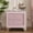 Pink, variant on Euroco Mid Century Nightstand with with Silver Glitter Strip Decor,Rectangular Simple End Bedside Table with 2 Drawers,Gray