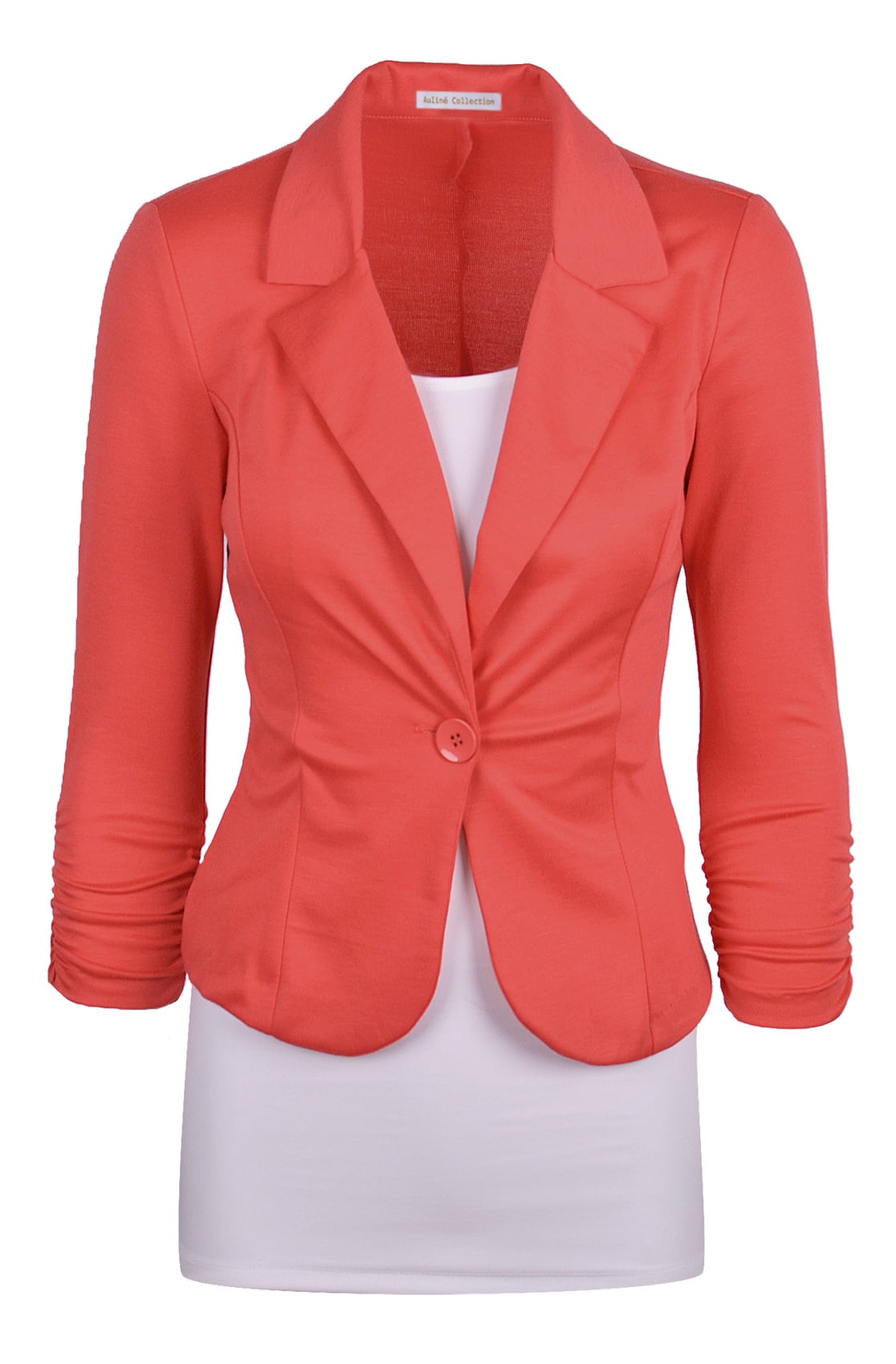 Aulin/é Collection Womens Casual Work Solid Color Knit Blazer