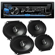 JVC KD-R875BTS CD with 6x8 CSJ6820 Speakers