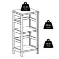 thumbnail image 6 of Winsome Wood Granville 3-Pc Storage Shelf with 2 Folable Chocolate Corn Husk Baskets, Espresso Finish, 6 of 7