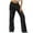 Black, variant on WREESH Womens Quick Drying Sweatpants Loose Drawstring Clothing Solid Color Casual Wide Leg Pants Trousers Black